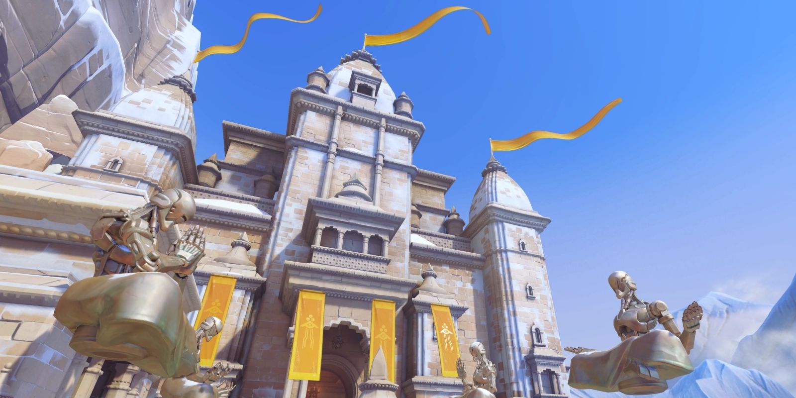 The omnic temple in Nepal in Overwatch