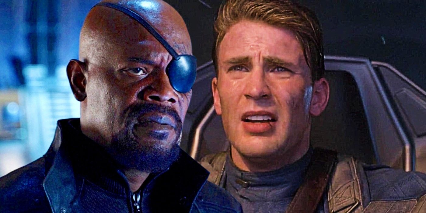 Nick Fury and Captain America in the MCU