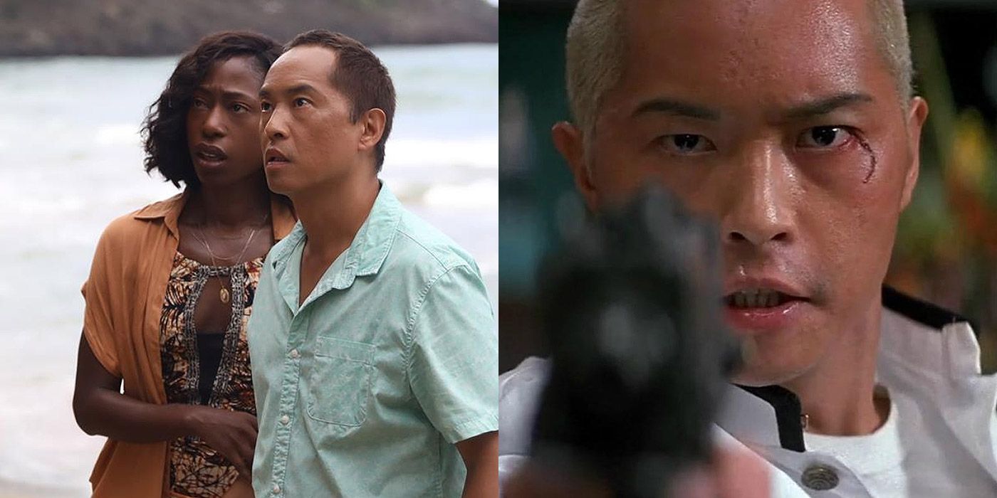 Split image of Jarin and Patricia from Old, and Ken Leung