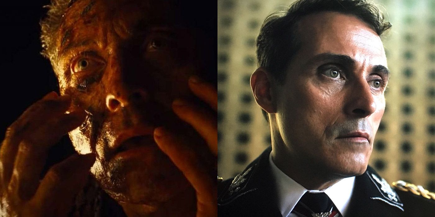 Split image of Charles from Old, and Rufus Sewell