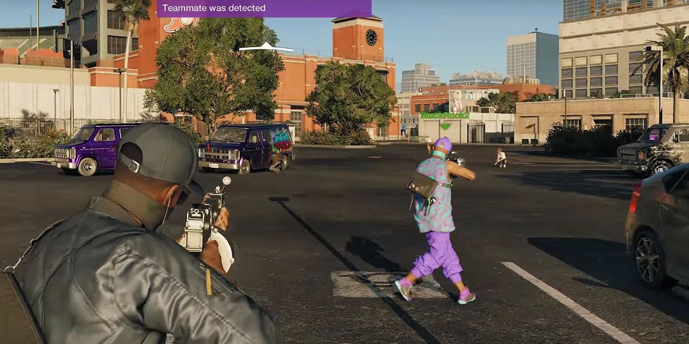 A shootout in the streets of San Francisco in Watchdogs 2