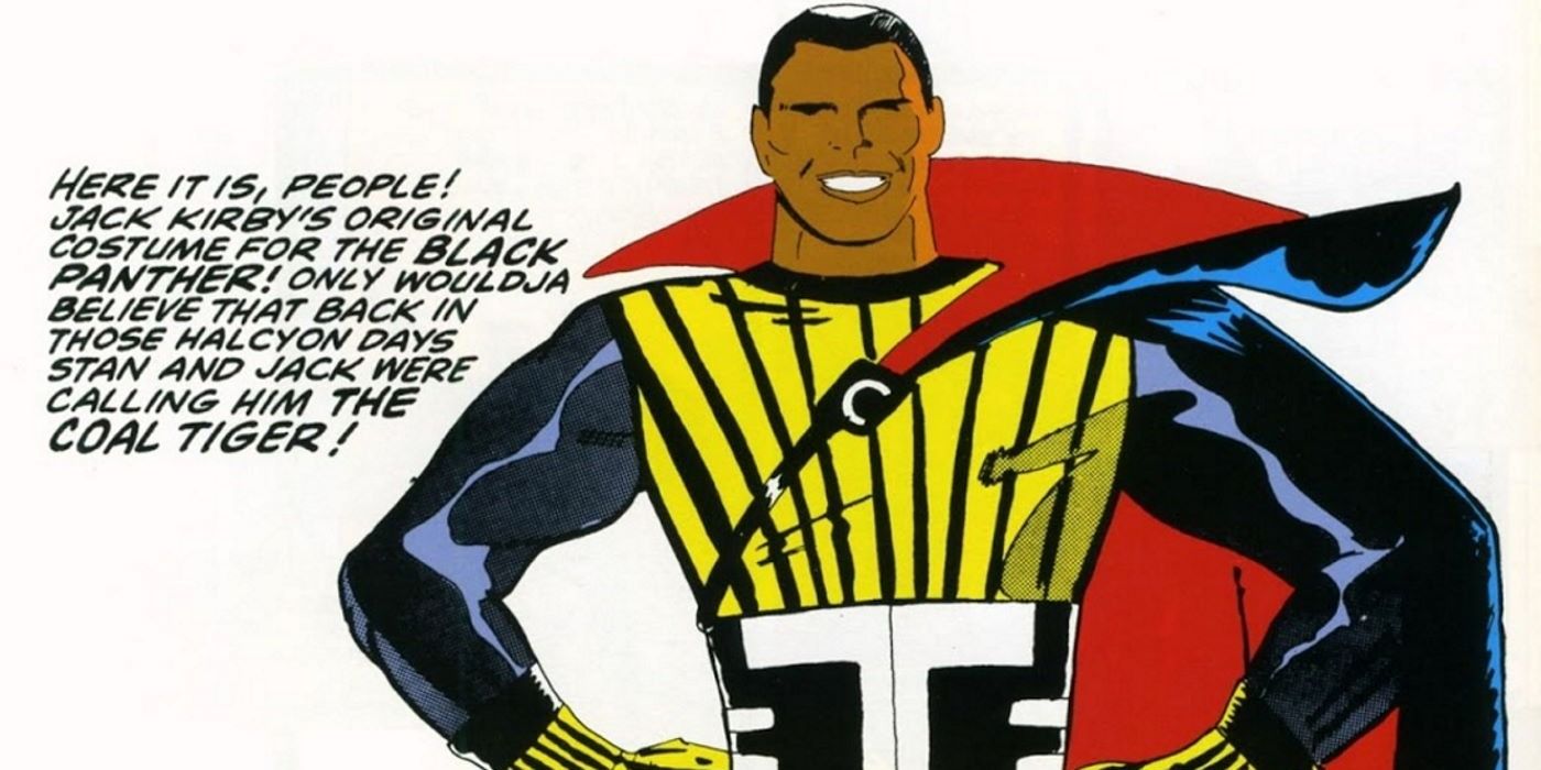 Original Jack Kirby concept of Coal Tiger Black Panther from Marvel Comics.
