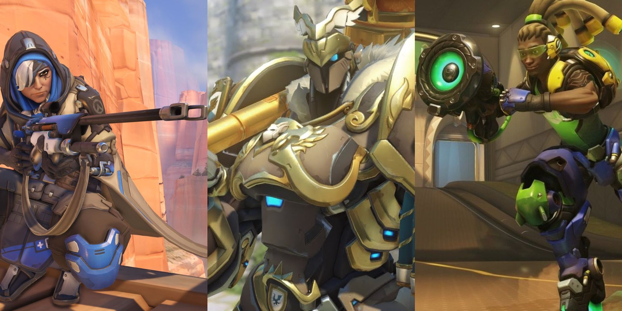 Collage of characters from Blizzard's Overwatch video game.