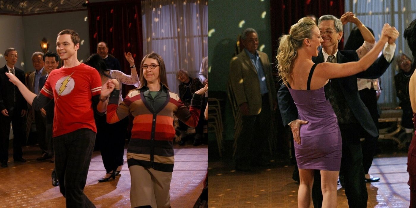 Penny, Sheldon, and Amy dancing in The Agreement Dissection on TBBT