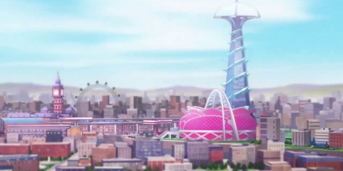 A view of Wundon City from the Pokémon Twilights anime.