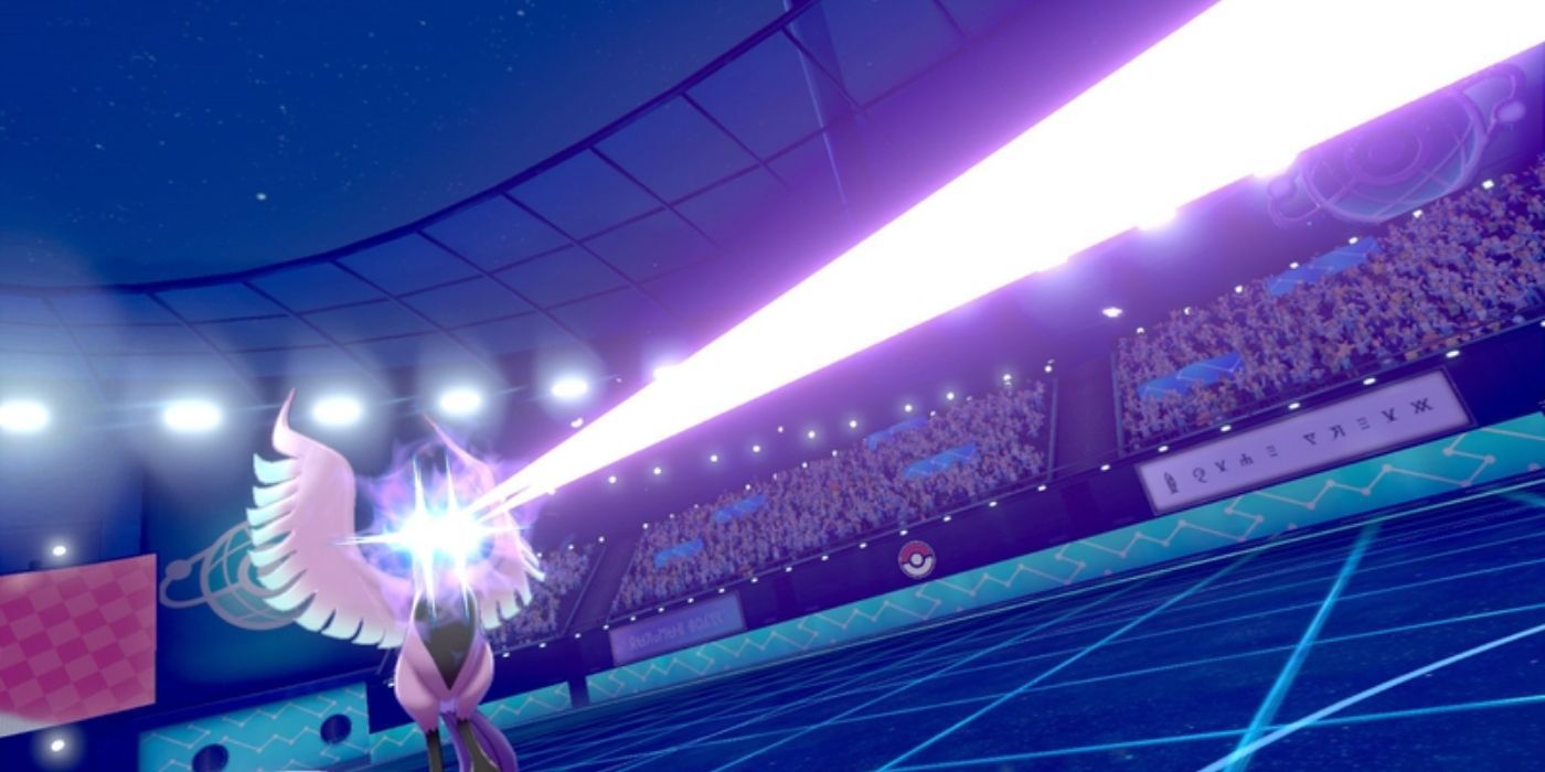 Galarian Articuno using Freezing Glare in Pokémon Sword &amp; Shield