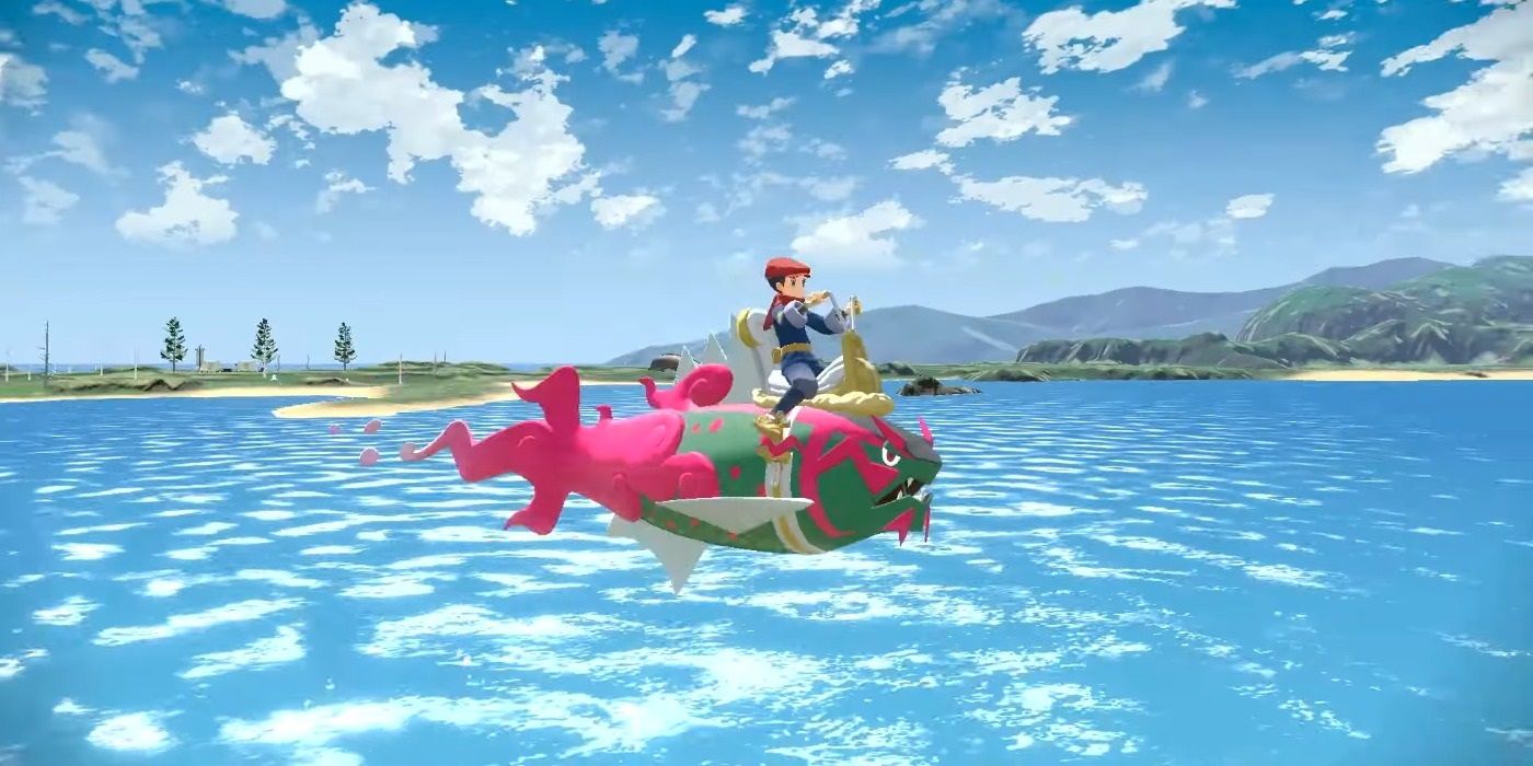 Rei riding Basculegion in Pokémon Legends: Arceus