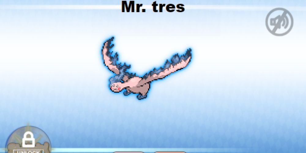 Mr. Tres in the Pokémon Fusion app.
