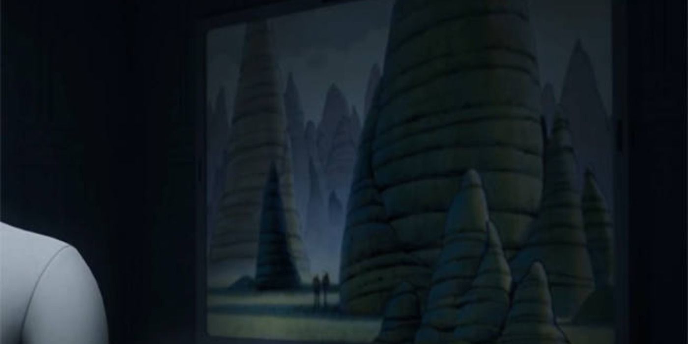 Ralph McQuarrie original painting hanging in the office of Grand Admiral Thrawn in Rebels