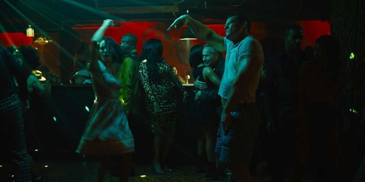 Ratcatcher 2 and Peacemaker dance in the bar in The Suicide Squad