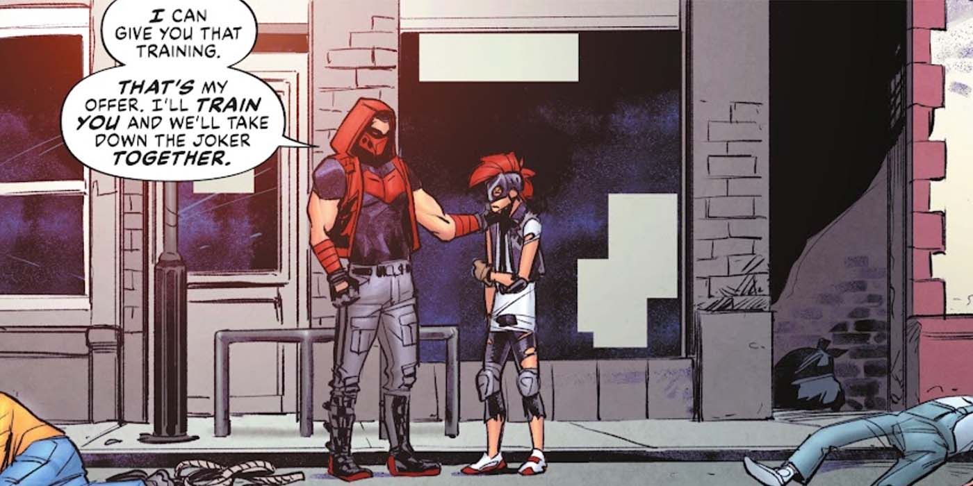 Red Hood offers to train Clownhunter in Batman Secret Files Clownhunter #1