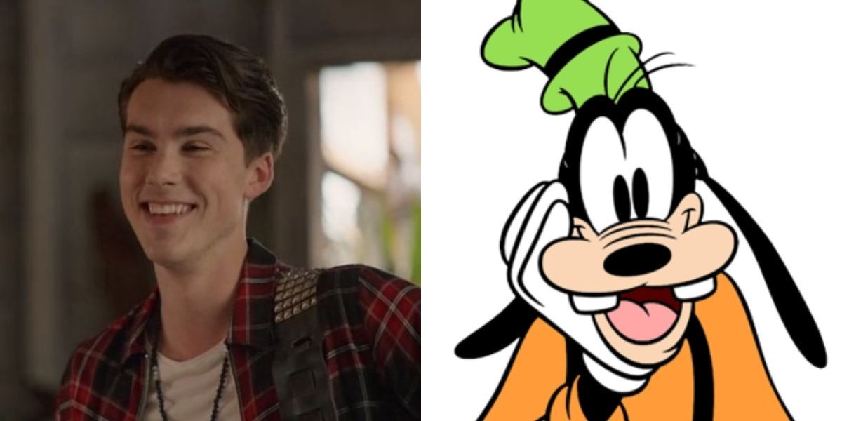 Split Image: Reggie from JatP and Goofy 