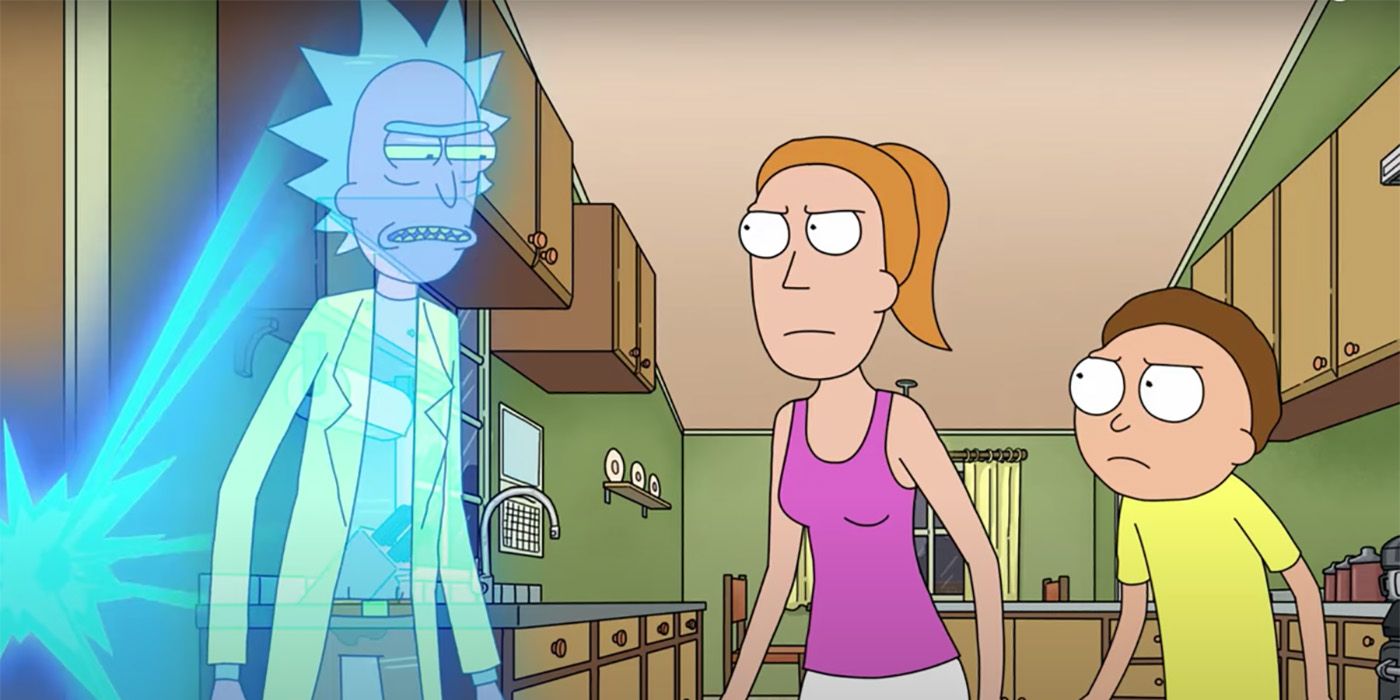 Rick, Summer and Morty in Rick and Morty Season 5