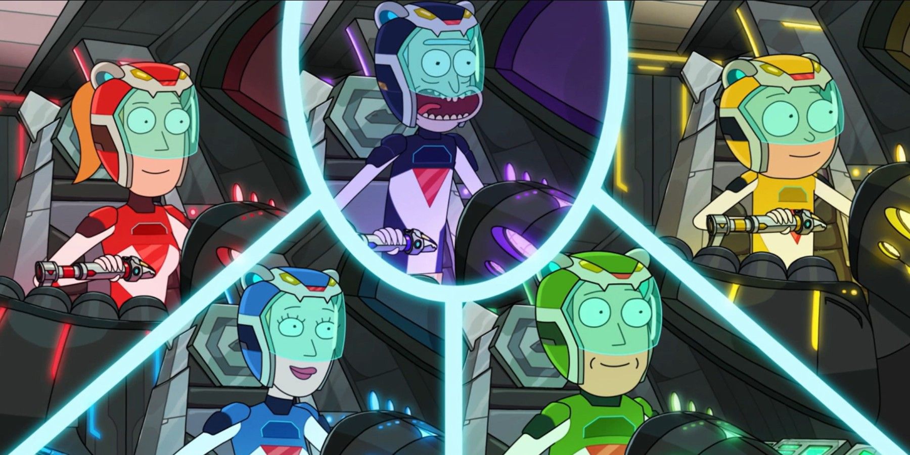 The Gotron team in Rick and Morty