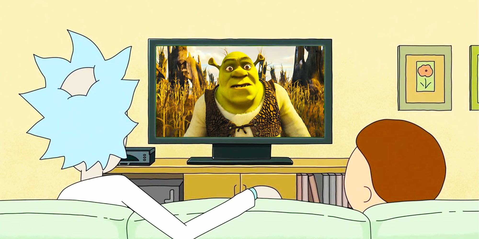 Rick and morty season 5 mock celebrate Shrek franchise