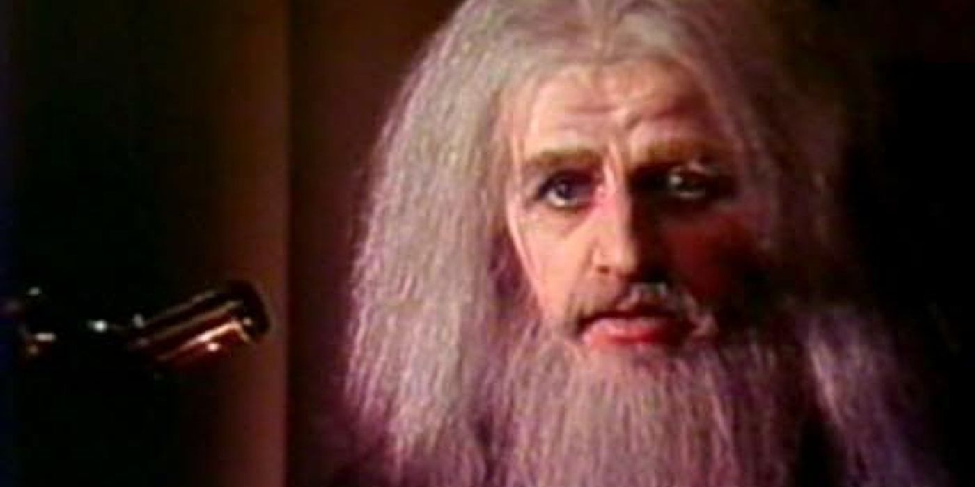 Ringo Starr in full wizard gear as Merlin for Son of Dracula