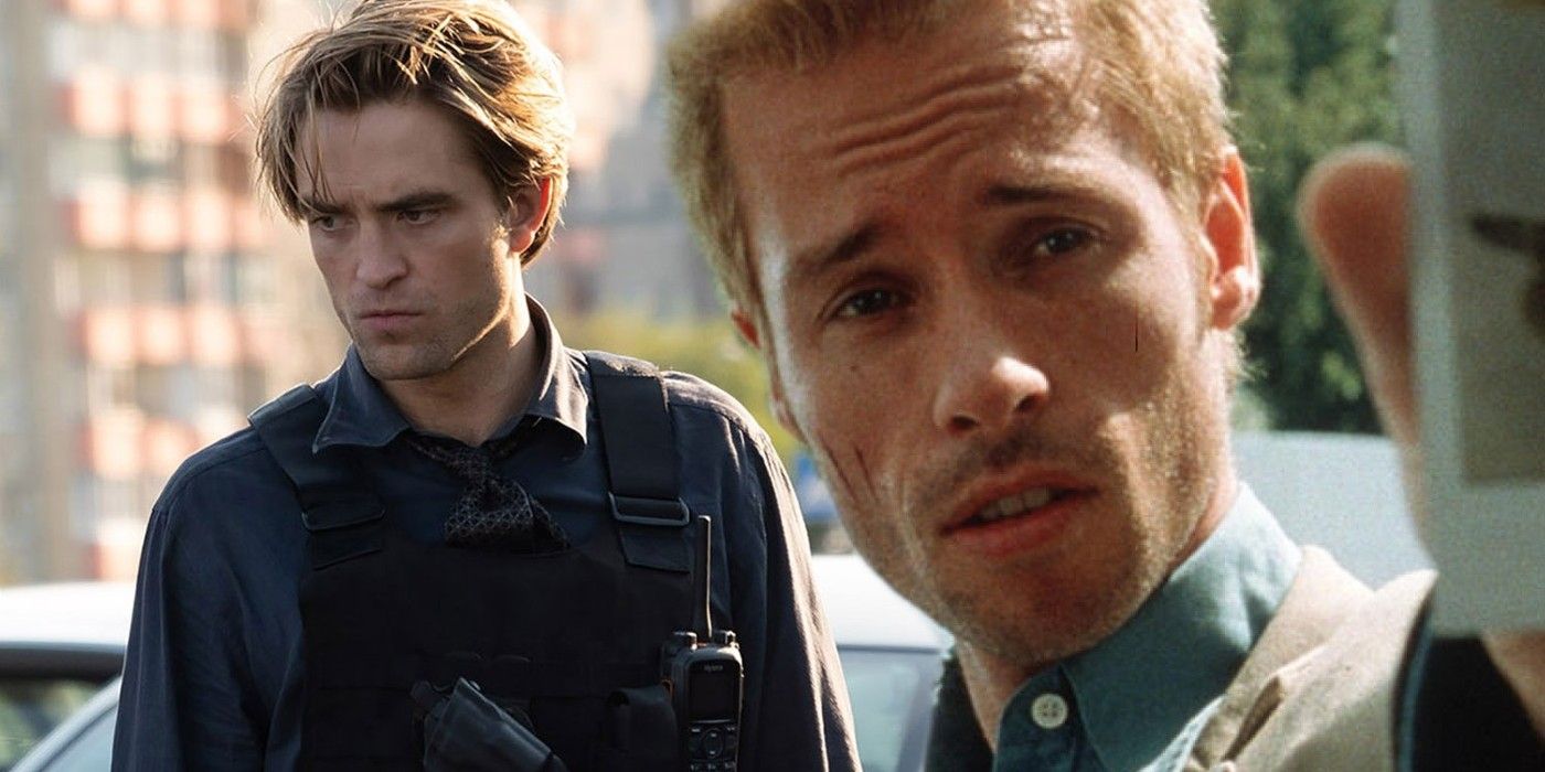 Robert Pattinson as Neil in Tenet and Guy Ritchie in Memento