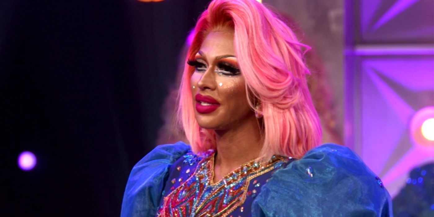 Serena ChaCha during a RuPaul's Drag Race All-Stars 6 elimination