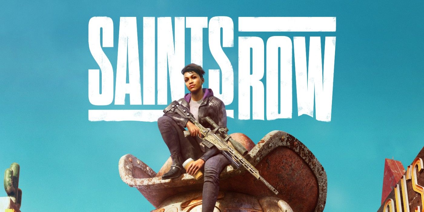 Saints Row reboot art featuring one of the gang&rsquo;s members sitting on a statue.