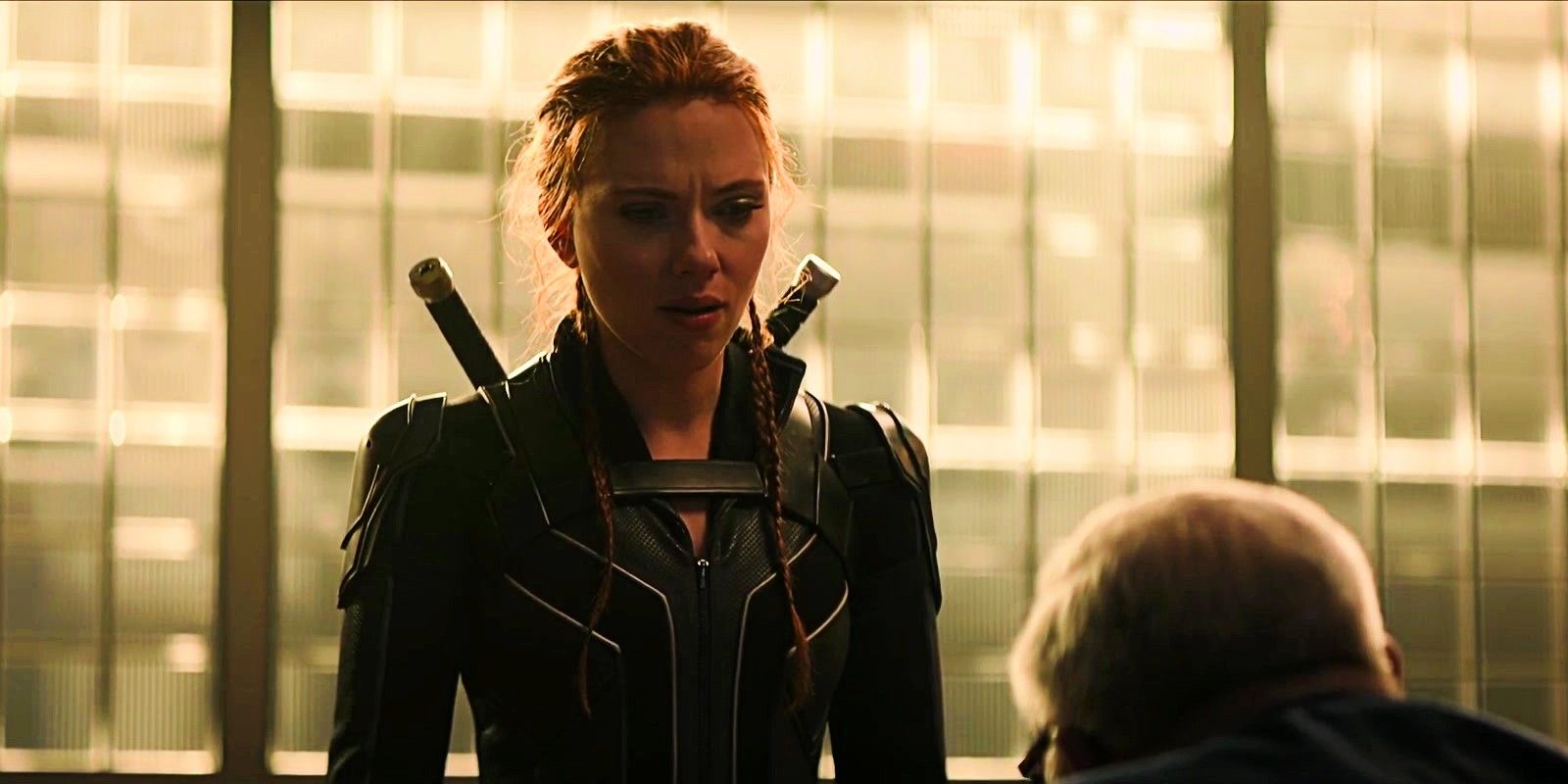 Scarlett Johansson and Ray Winstone in Black Widow