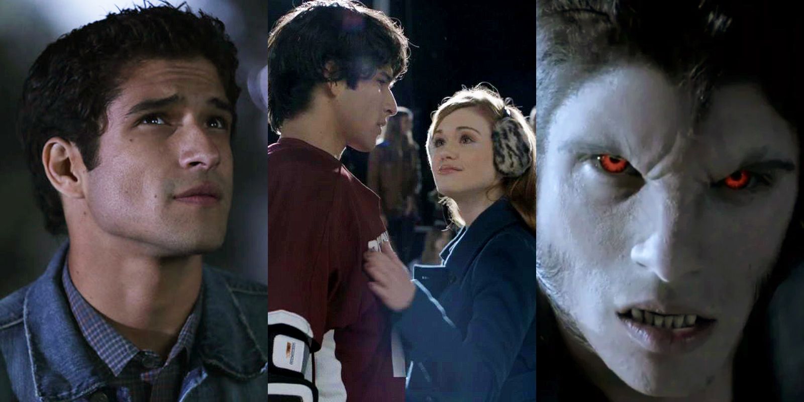Split image: Scott McCall acting like a typical teenager.