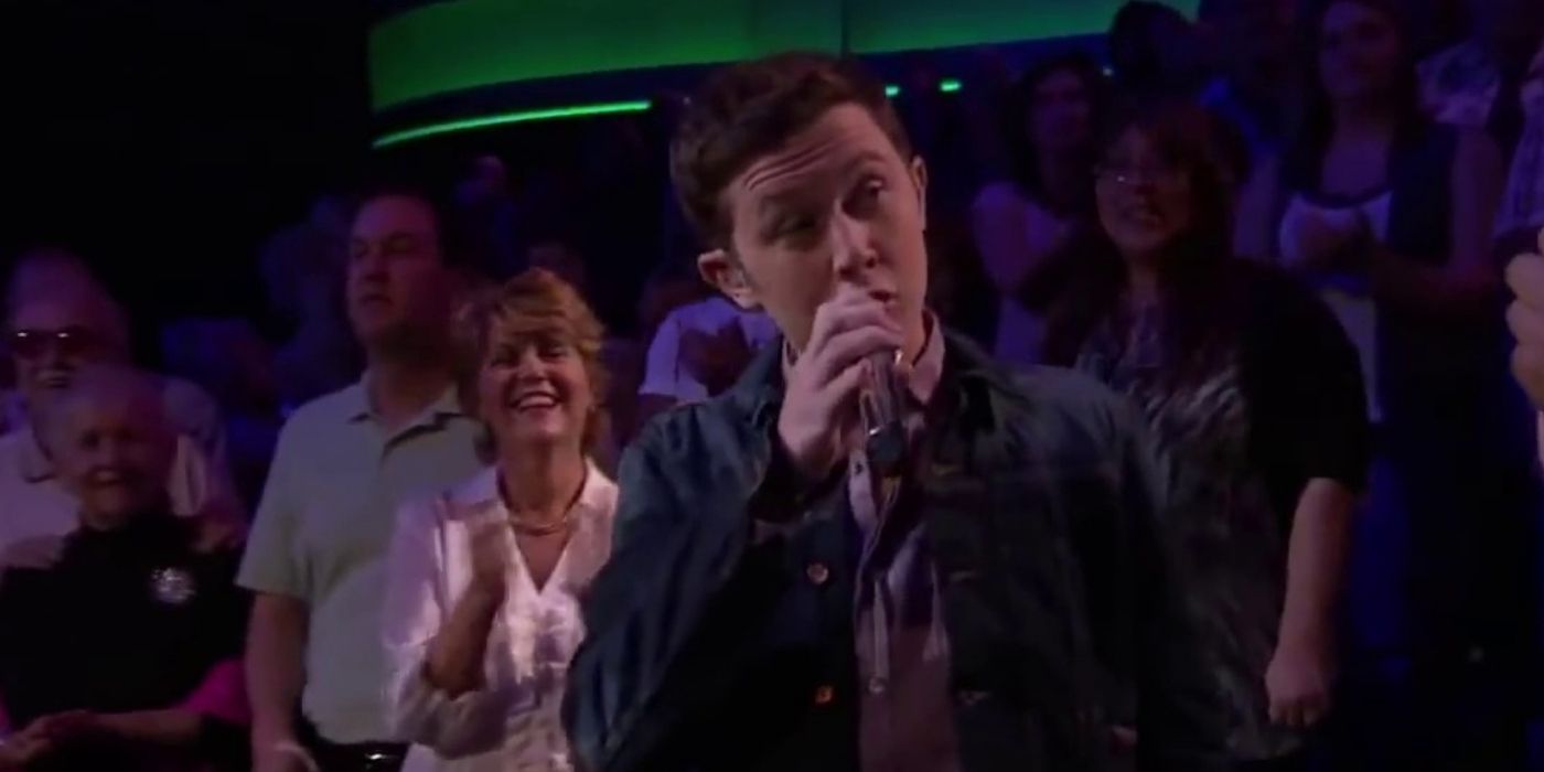 Scotty McCreery performing Gone on American Idol