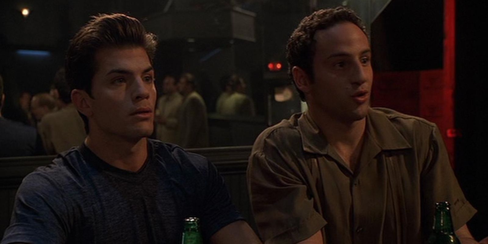 Sean and Matt sitting at a bar in The Sopranos