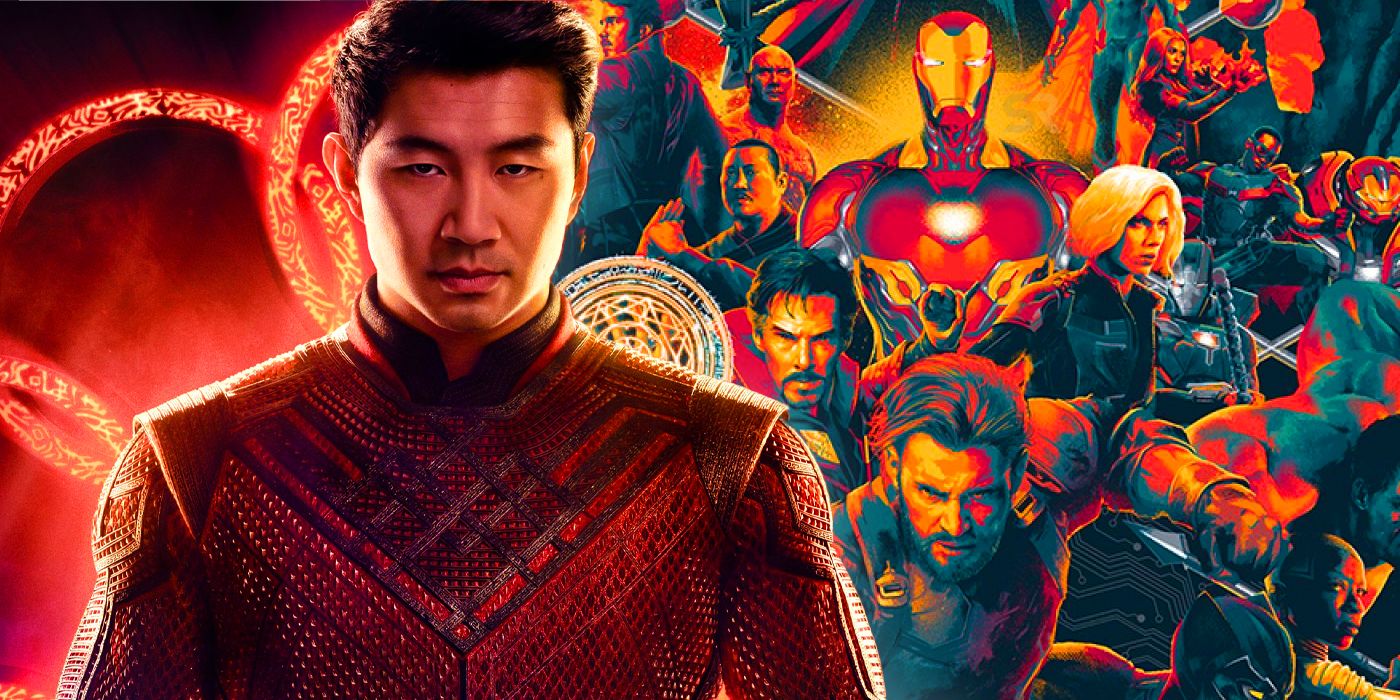 Split image of Shang-Chi and Avengers