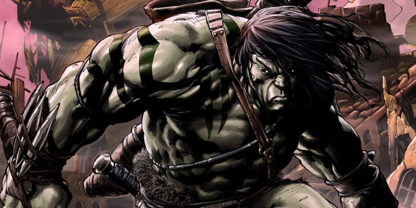Skaar, Son of Hulk in a menacing pose.