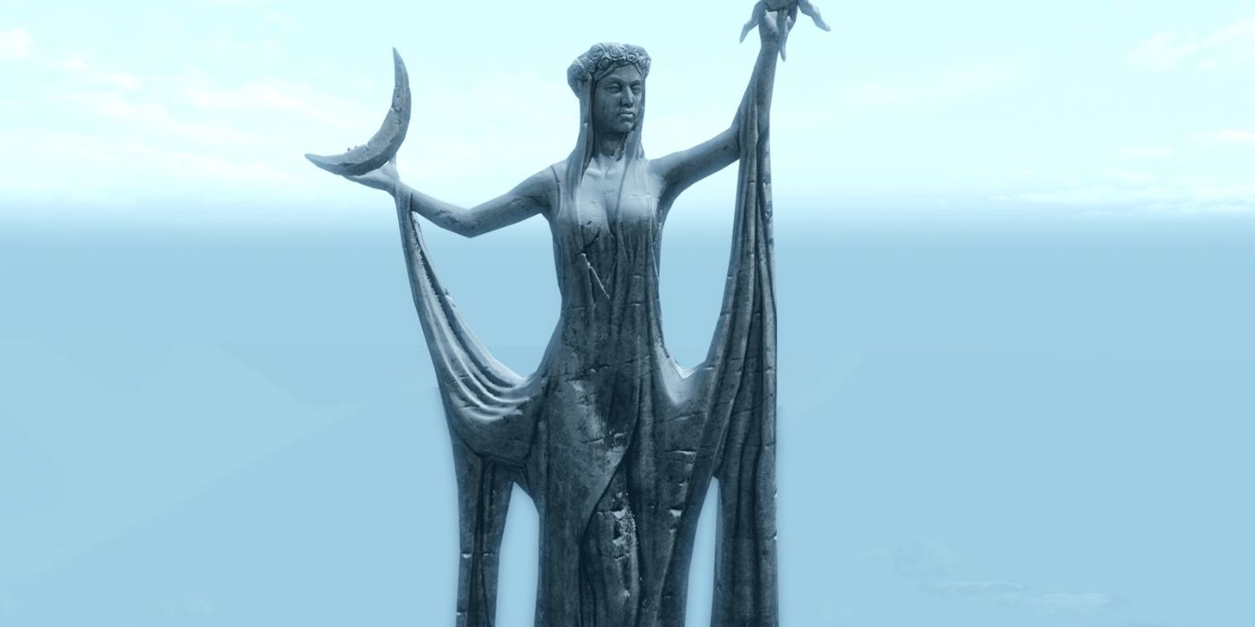 A statue in Skyrim