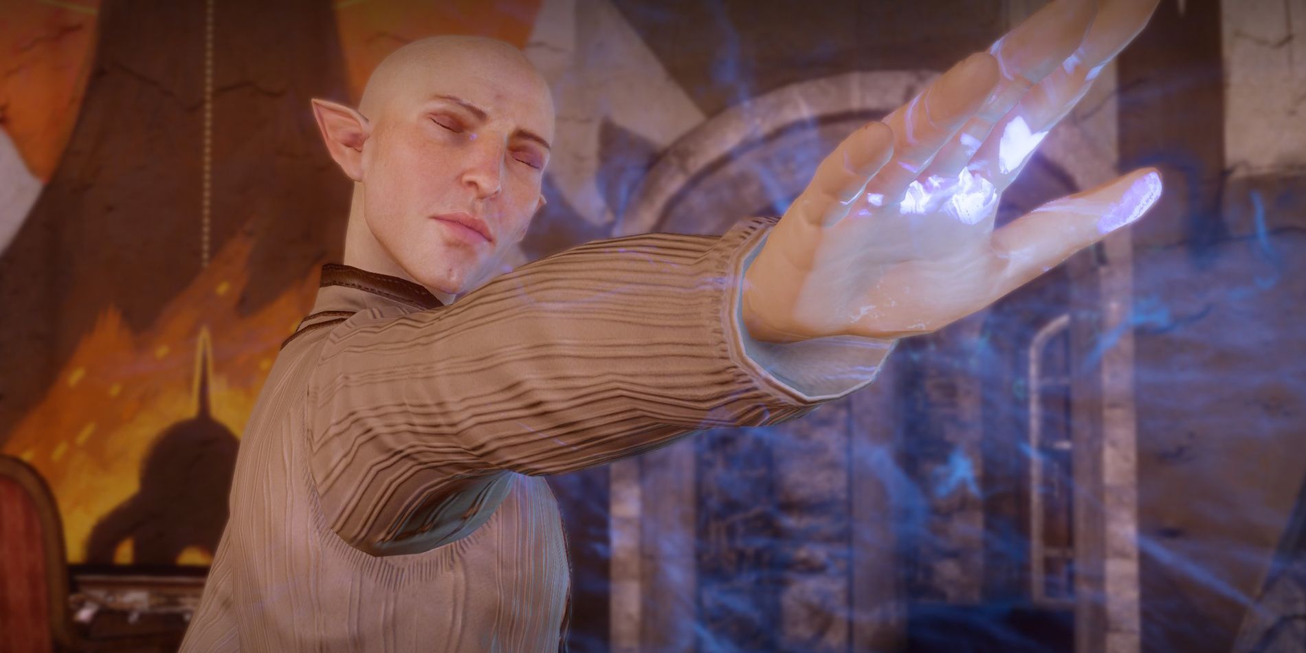 Solas helps Cole in Dragon Age Inquisition