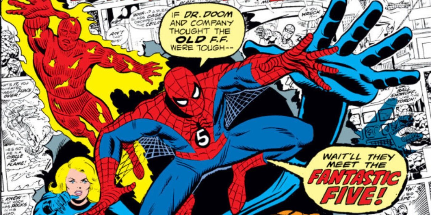 Spider-Man joins Fantastic Four on the cover of What If? issue 1.