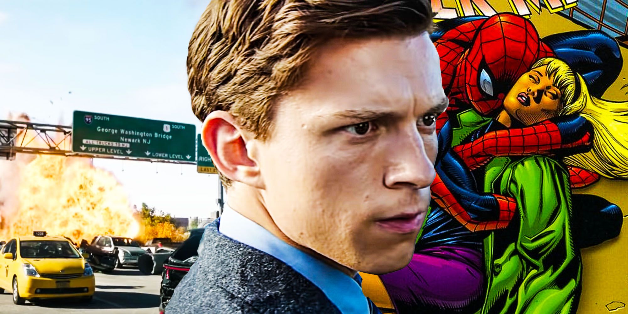 Spiderman no way home George Washington bridge gwen stacy