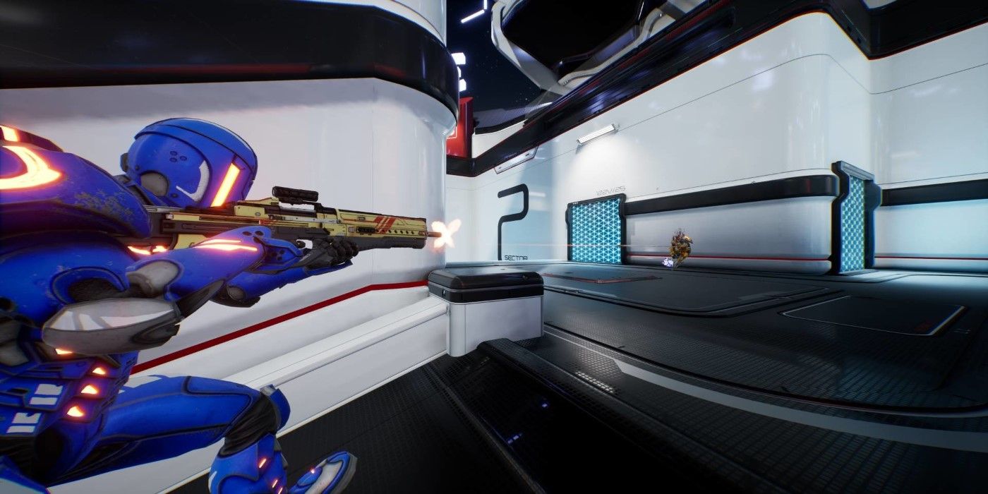 Splitgate Player Taking Aim