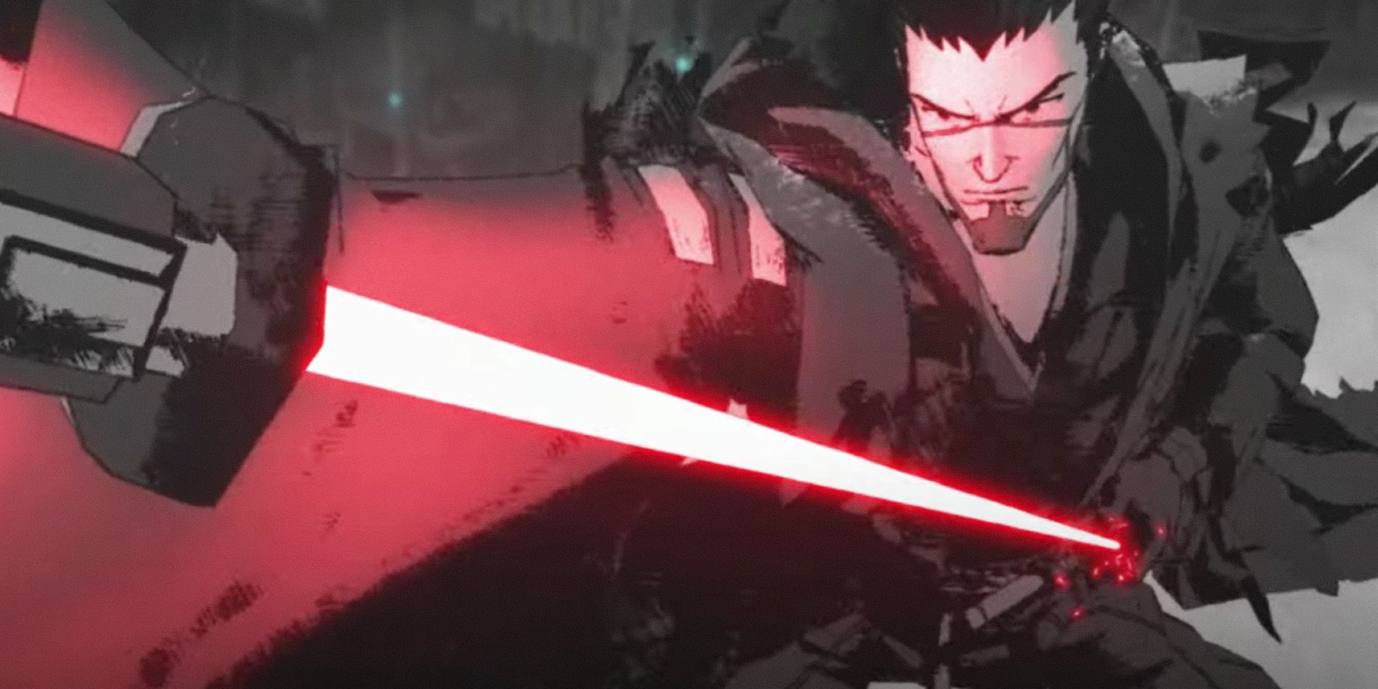 An image of a Helicopter Samurai in Star Wars Visions