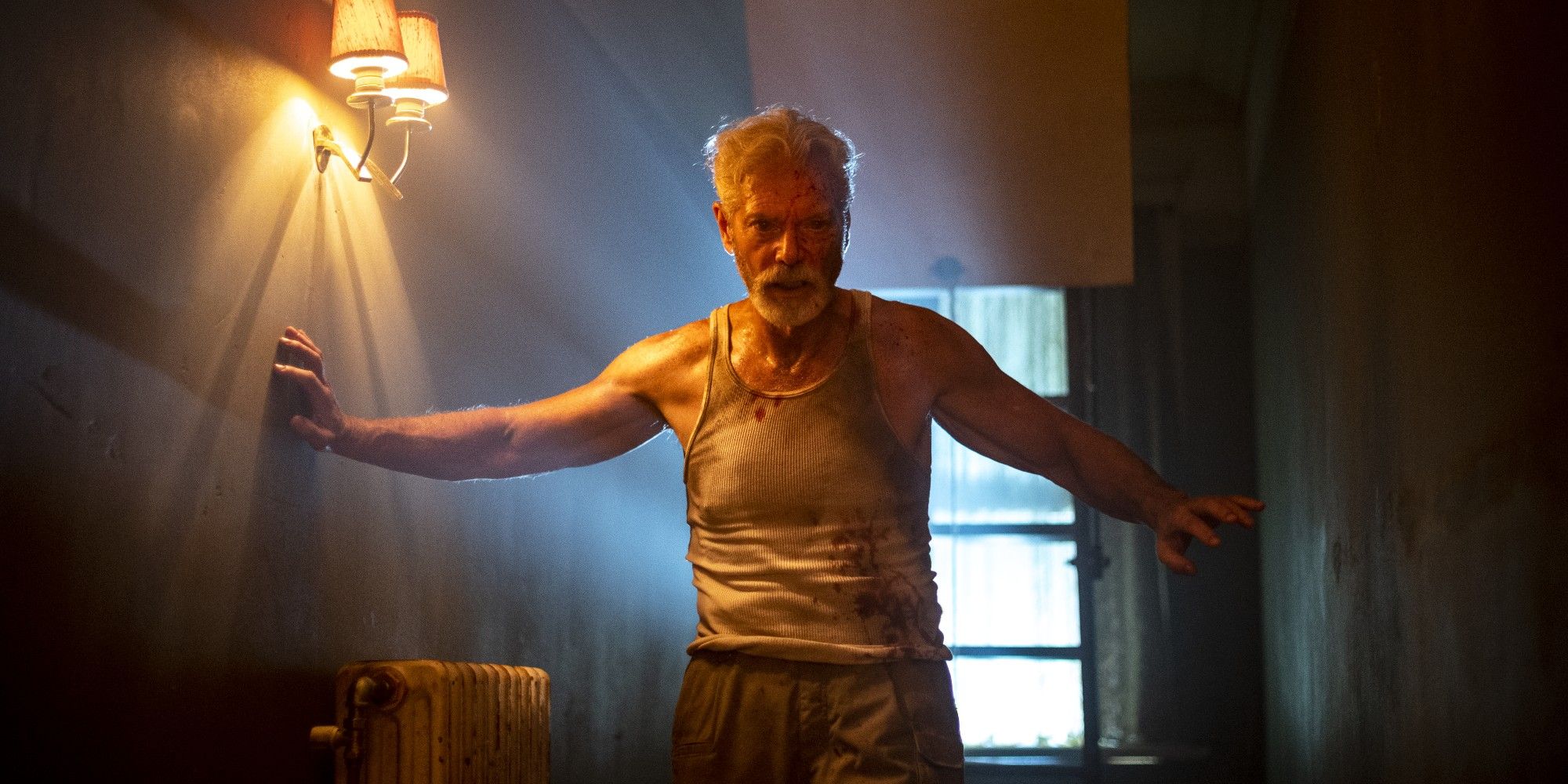 Stephen Lang in Dont Breathe 2, looking down