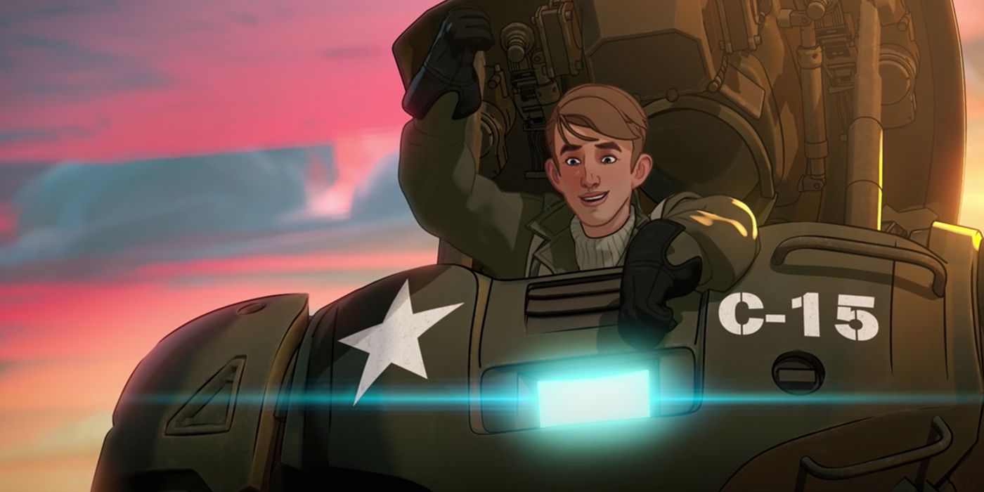 Steve Rogers pilots the Hydra Stomper in What If