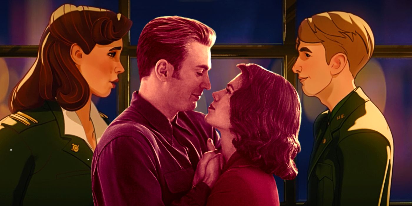 Steve Rogers and Peggy Carter in Avengers Endgame and What If