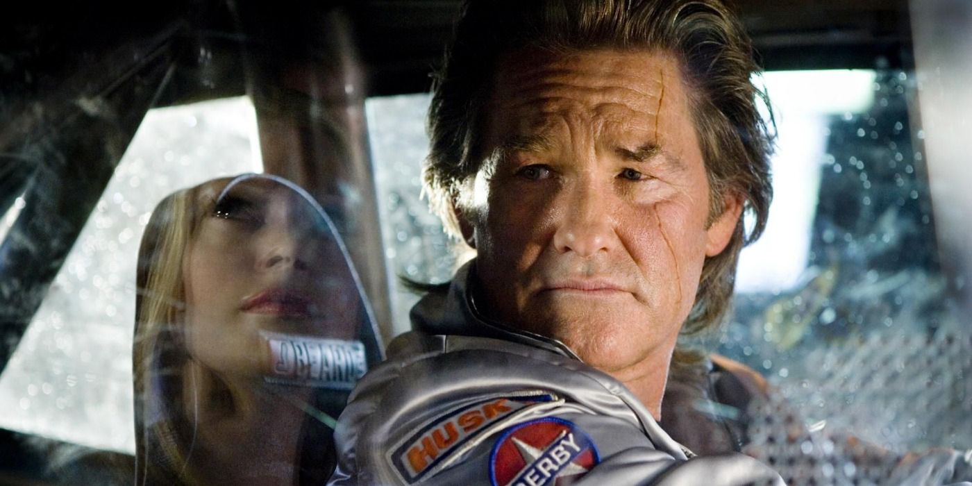 Stuntman Mike sitting in his car in Death Proof.