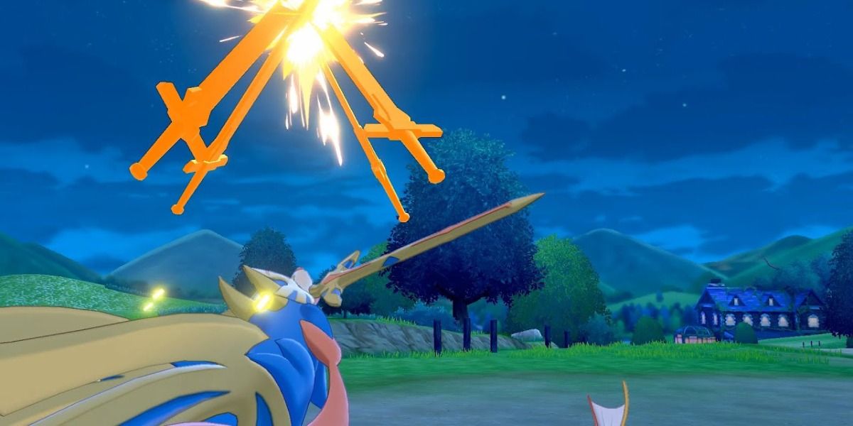 Zacian using Swords Dance in gen 8 of Pokémon