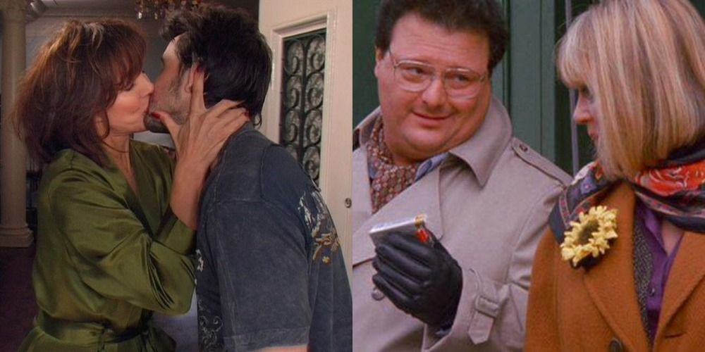 Barbara Reynolds kisses Mac in It's Always Sunny/Newman and Babs Kramer in Seinfeld