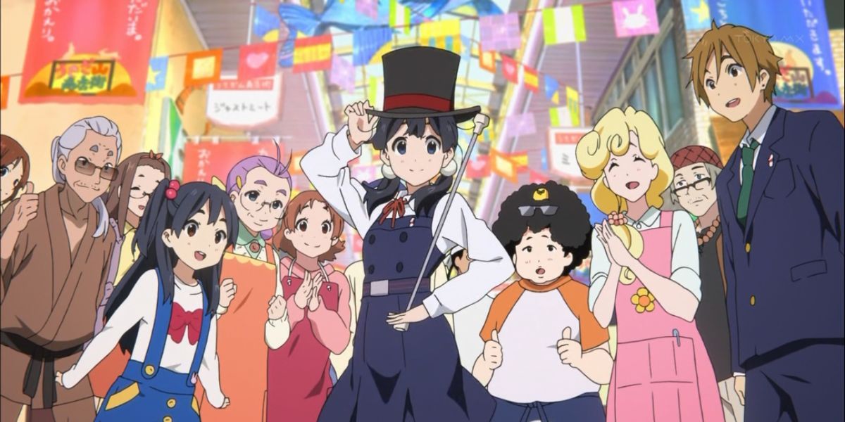 The main cast of Tamako Market.