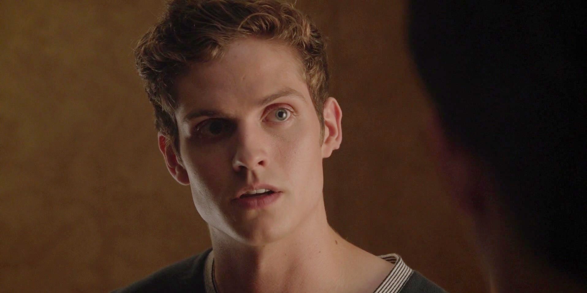 Isaac Lahey looking confused in Teen Wolf.