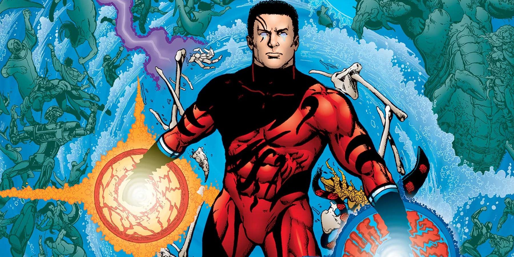 Tempest using his powers in Aquaman comics