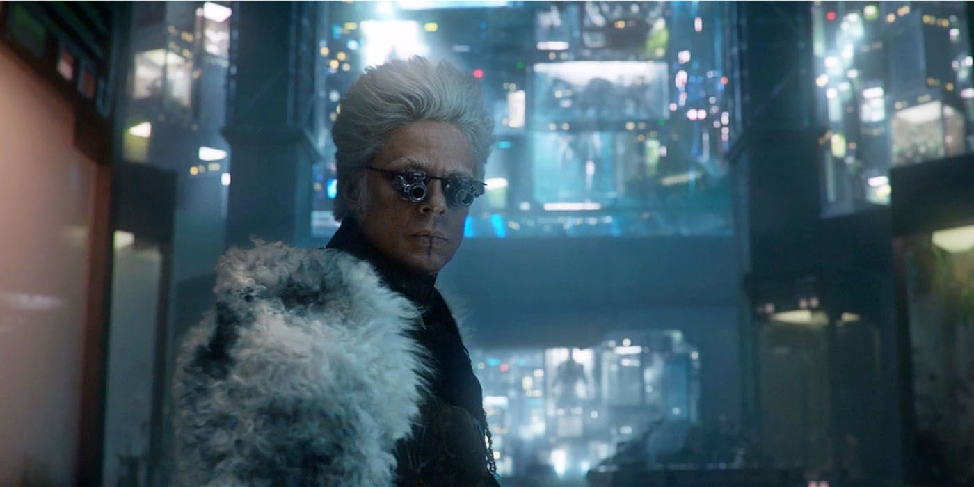 The Collector in his showroom in Guardians of the Galaxy.