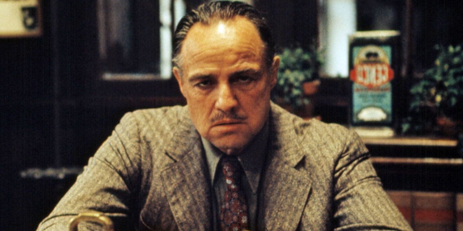 Vito Corleone discuses Nevada investments with his Consigliere in The Godfather