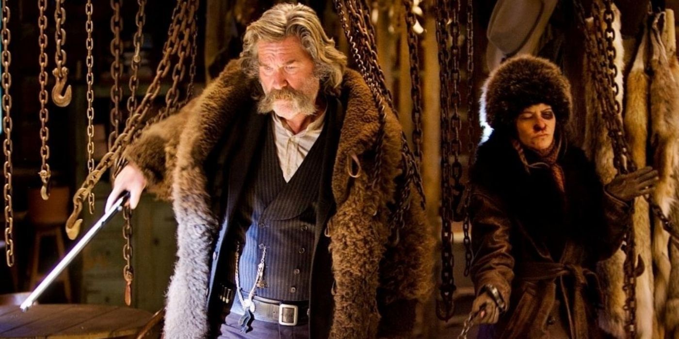 John and Daisy in a scene from The Hateful Eight