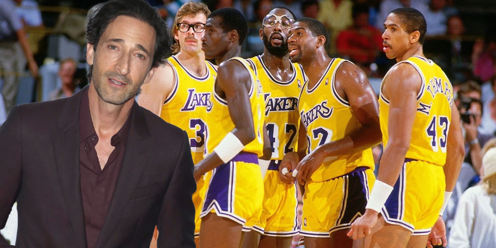 The Los Angeles Lakers and Adrien Brody