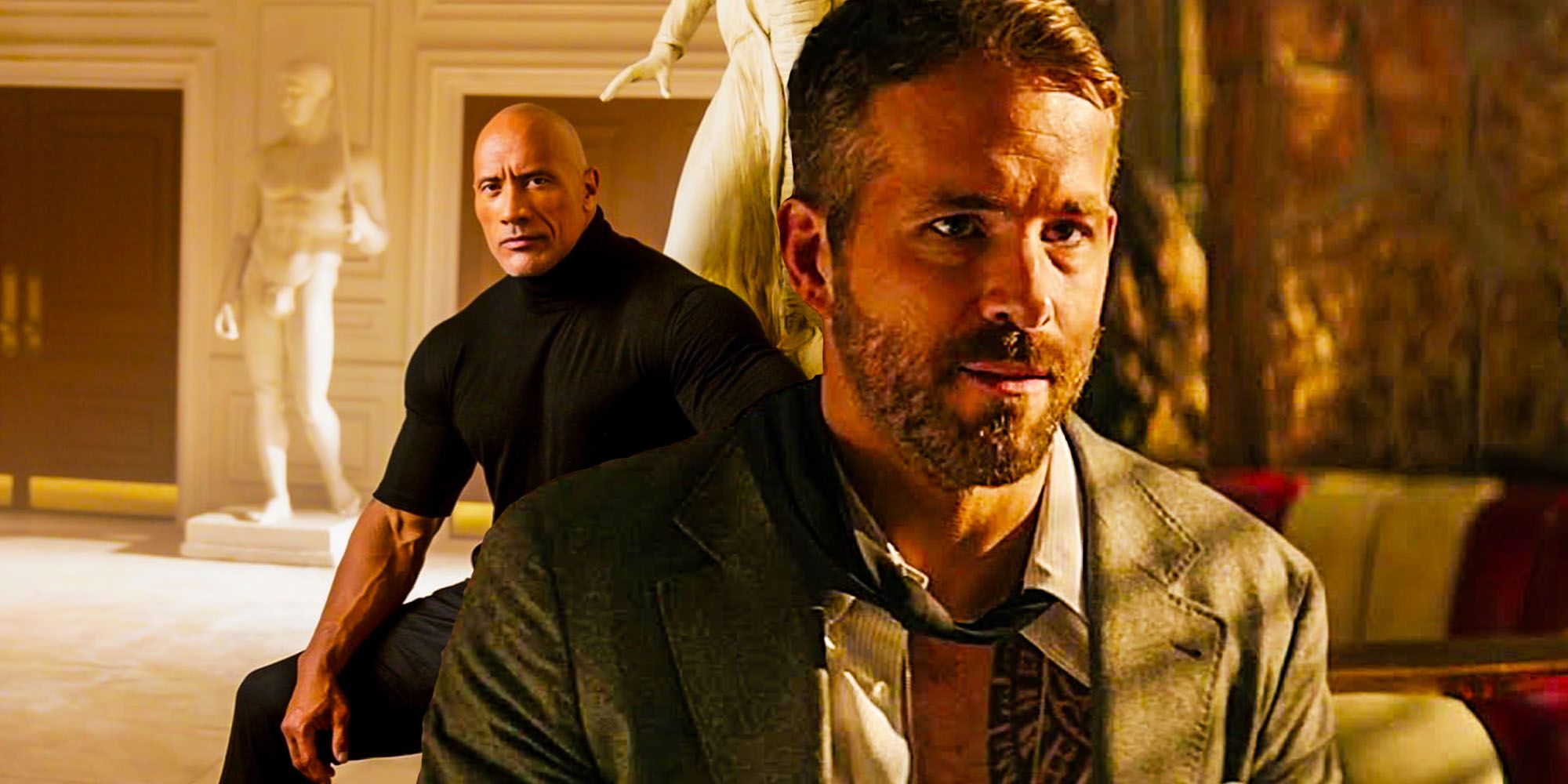 The Rock Red Notice Ryan Reynolds Hobbs and shaw