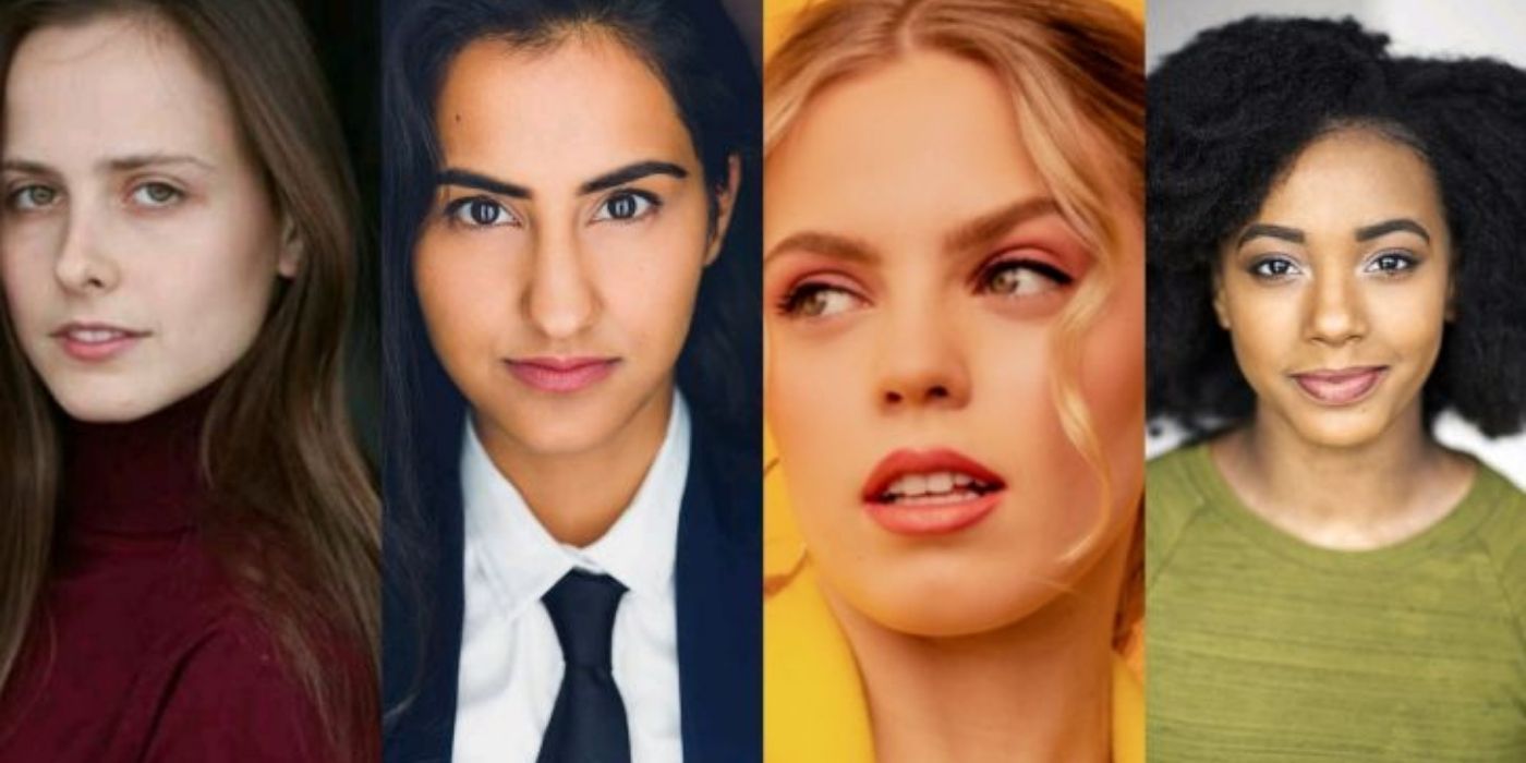 The four leading actresses of the upcoming HBO Max series The Sex Lives of College Girls